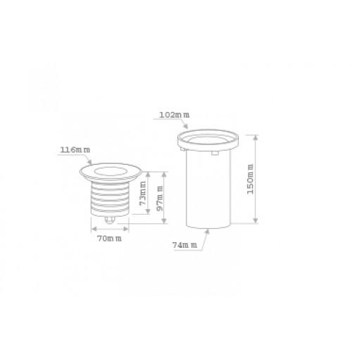 Uncategorized, LED floor light, DOKOS, 6W