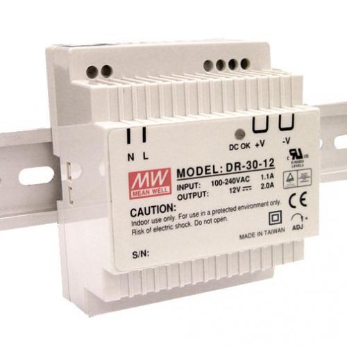 Power suppliers, LED power supply 30W on DIN rail