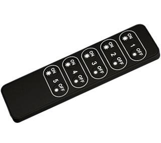 Valdymo sistemos RF serijos, LED šviesos intensyvumo distancinis pultas 3VDC