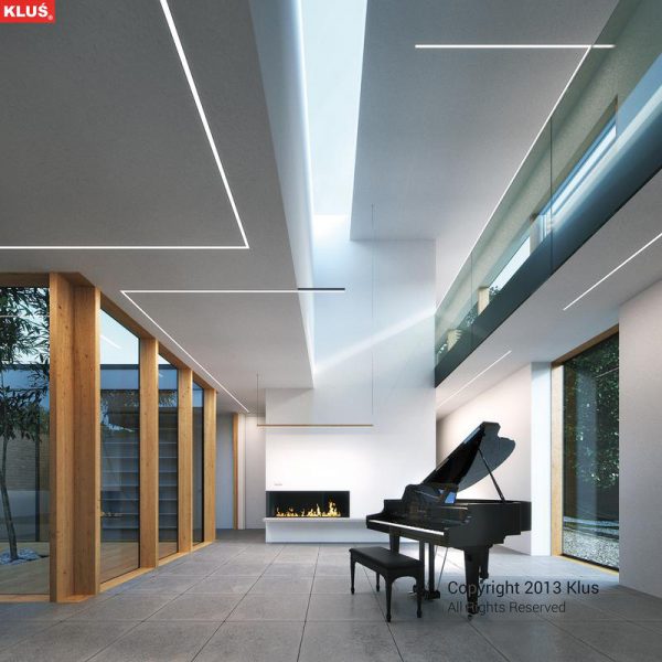 Hotel lighting, GIP Aluminium anodised