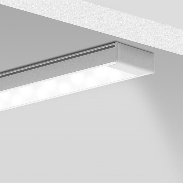 LED profiliai KLUS, GIZA architektūrinis pakabinamas/paviršinis led profilis, 22mm pločio A05556A