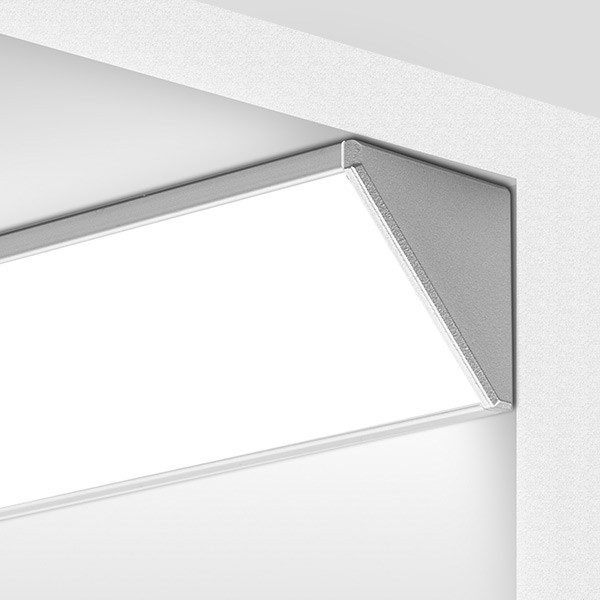 Visi LED profiliai, KOPRO  kampinis anoduotas led profilis B6367