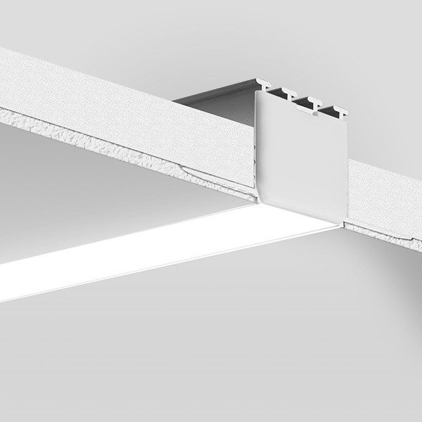 LED profiliai KLUS, KOZEL užglaistomas led profilis dvigubam gipso sluoksniui, 22mm pločio B6454