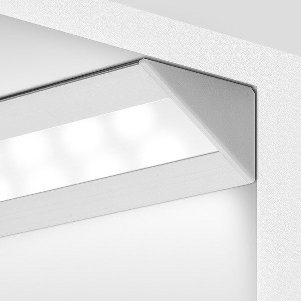 Corner LED profiles, LOC - 30 profile anodised