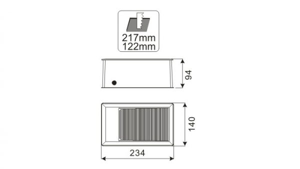 Wall lights, Recessed wall light IP65 HL-G02801