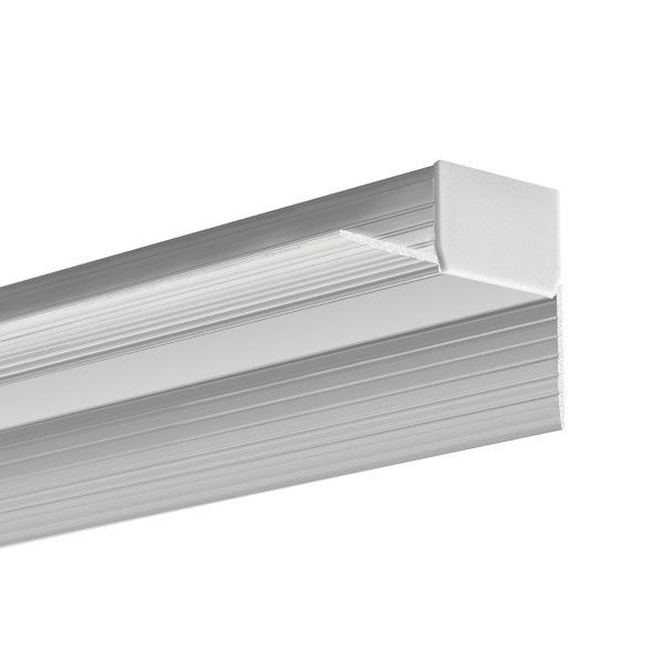 LED profiliai KLUS, KOZUS-CR užglaistomas led profilis dvigubam gipso sluoksniui, 22mm pločio C0600
