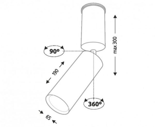 Living room lighting, Directional light Shima 2202 white