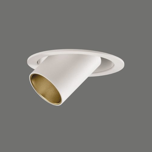 Corridor lighting, Recessed, adjustable light Bardo white/gold 10W