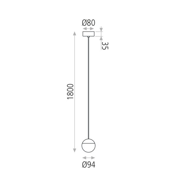 Home lighting, Suspended light CUSTO 1x5W 3000k