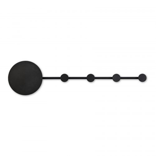 Bedroom lighting, Wall light/coat rack HAN LED Black