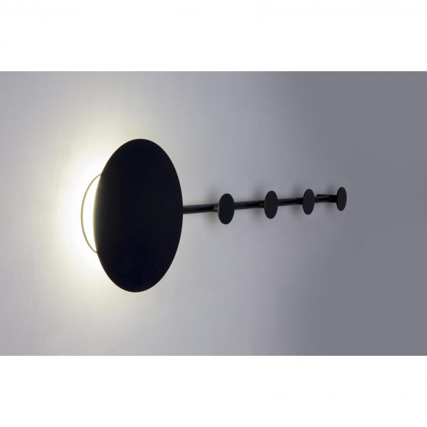 Staircase lighting, Wall light/coat rack HAN LED Black