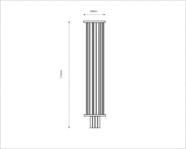 Staircase lighting, Suspended ceiling light IHI 9006- DOHAR black and copper-colour underneath