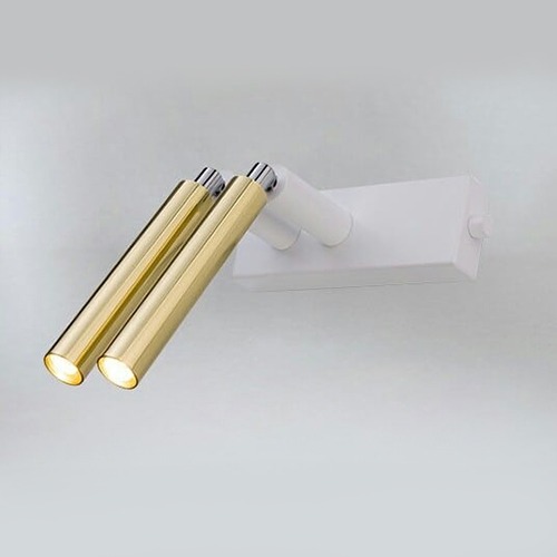 Bedroom lighting, Wall light alha E 9014- DOHAR white/gold