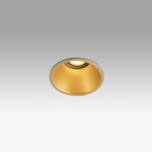 Staircase lighting, Recessed wall light FRESH IP44 gold colour