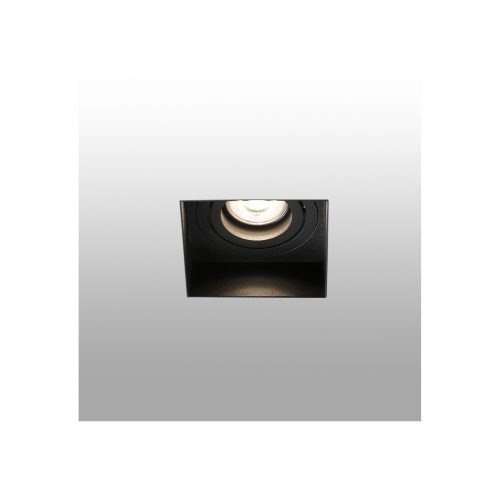 Bedroom lighting, Recessed frameless directional light HYDE square black