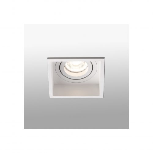 Bedroom lighting, Recessed directional light HYDE square white