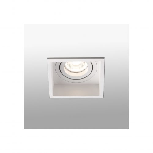 Lighting of business spaces, Recessed directional light HYDE square white