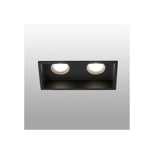 Staircase lighting, Recessed light HYDE square 2L black