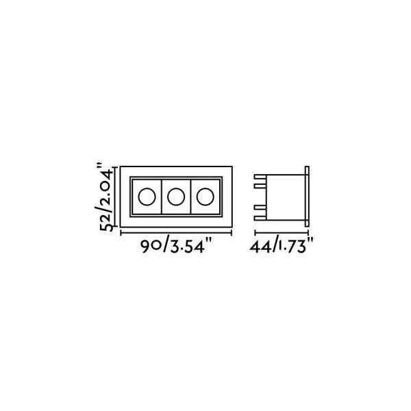 Staircase lighting, Recessed light TROOP-3