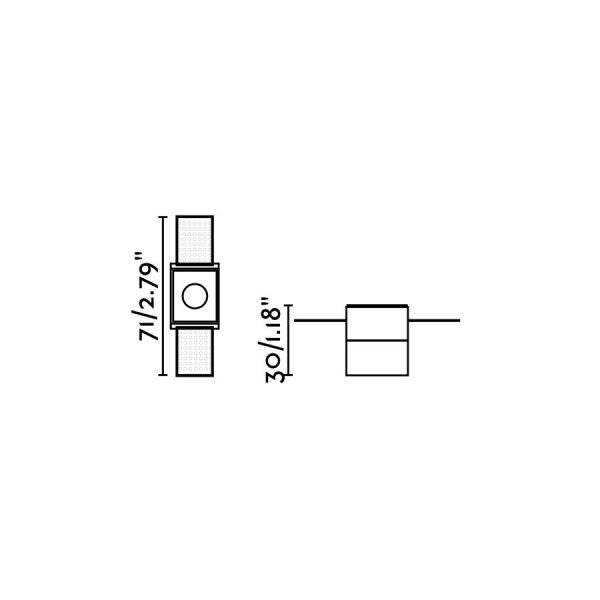 Office lighting, Recessed frameless light TROOP-1