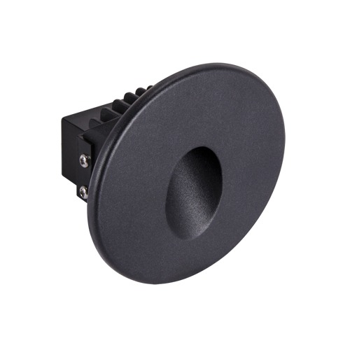 Hotel lighting, Recessed wall light AZYL LED C 1.6W BLACK 4000K