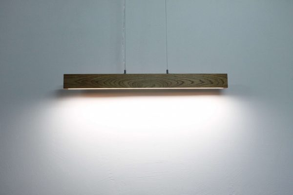 Pakabinami šviestuvai, Pakabinamas medinis šviestuvas SLIM 80cm
