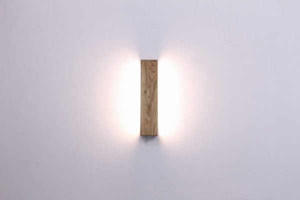 Mediniai šviestuvai, Sieninis medinis šviestuvas OSKAR WL 50cm
