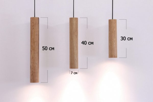 Pakabinami šviestuvai, Pakabinamas medinis šviestuvas SPOT 30CM