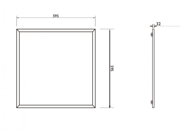 Biurų apšvietimas, LED panelė Backlit 28W IP44