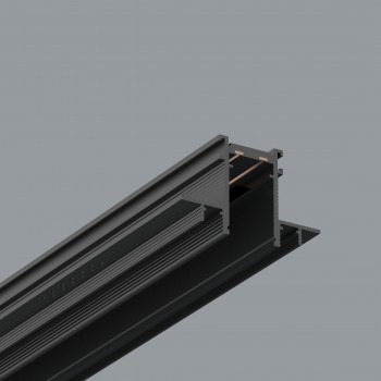 Profiliai magnetinėms sistemoms 24/48VDC, INSIGHT užglaistomas bėgelis 3m, juodas