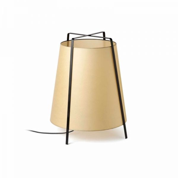 Faro Barcelona, AKANE-G  Smėlio spalvos stalinė lempa xE27 big one 28371