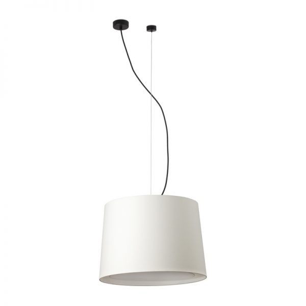 Faro Barcelona, CONGA Black/beige pakabinamas šviestuvas ø450 E27 64314-55