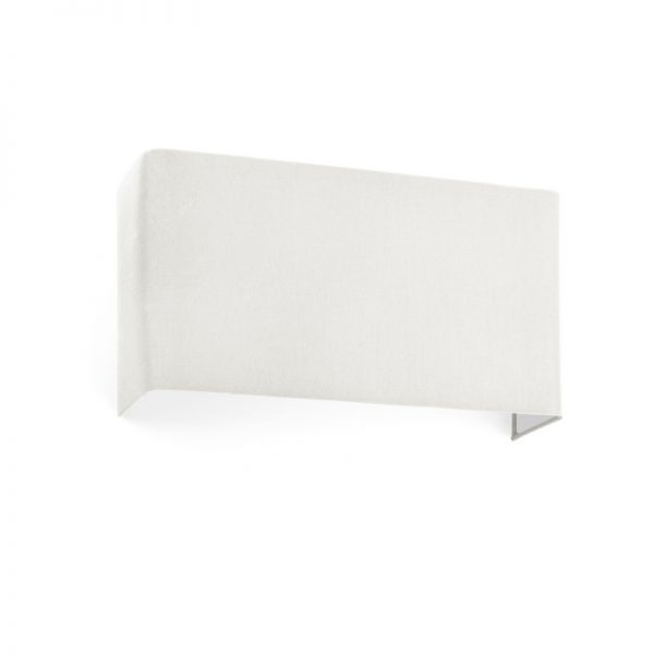 Faro Barcelona, COTTON Square beige wall lamp 2L E27 66413