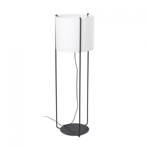 Faro Barcelona, DRUM Black/beige toršeras E27 24023-33