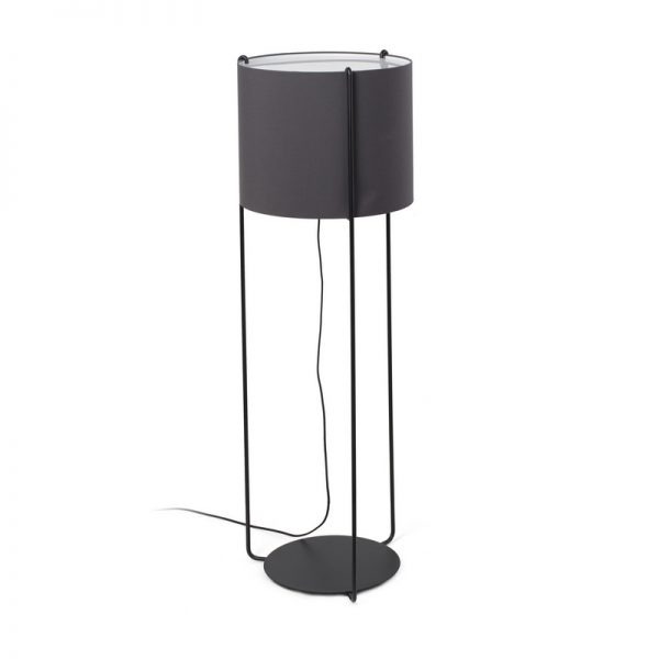 Faro Barcelona, DRUM Black/grey toršeras E27 24023-34