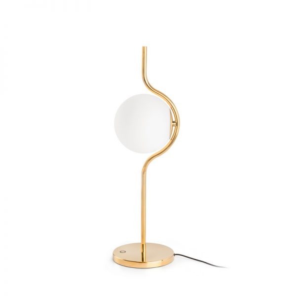 Faro Barcelona, LE VITA Auksinės spalvos stalinė lempa dimmable LED 6W 2700K 29692D
