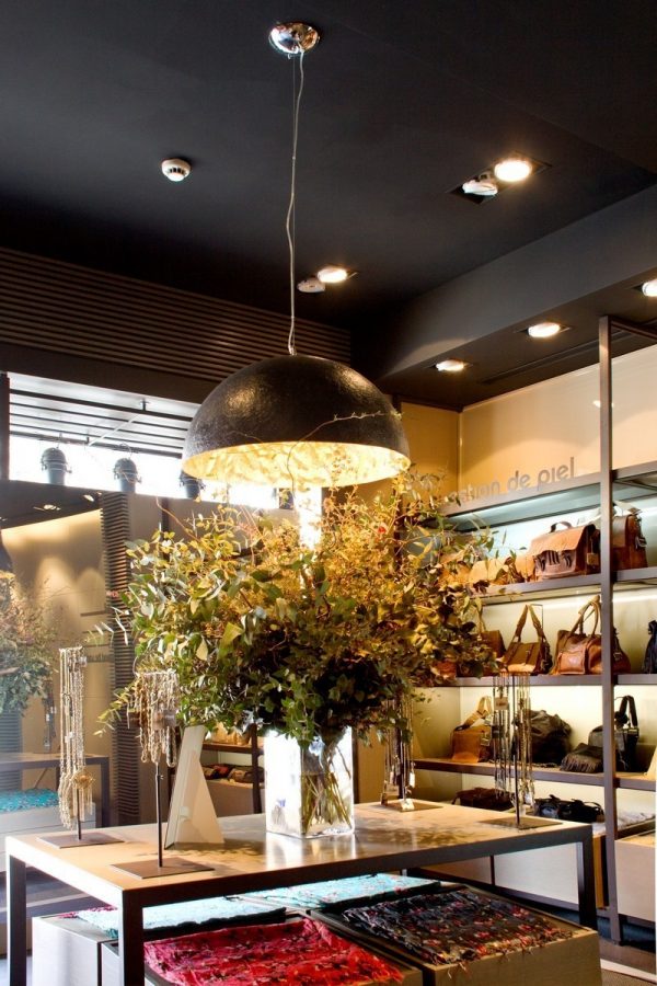 Faro Barcelona, MAGMA-P Black and gold pakabinamas šviestuvas E27 29468
