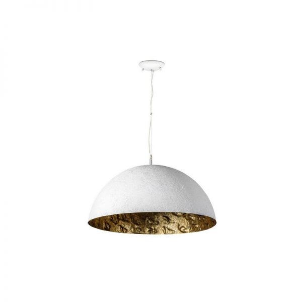 Faro Barcelona, MAGMA-P white and gold pakabonamas šviestuvas 3L E27 28399