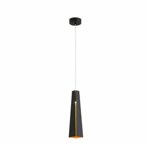 Pakabinami šviestuvai, PLUMA LED Black and gold pakabinamas šviestuvas LED 6W 3000K 64172