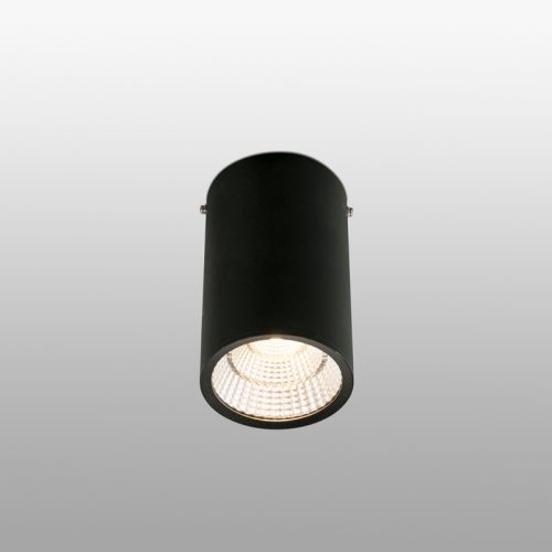 Paviršiniai lubų šviestuvai, REL-G LED Juodas paviršinis šviestuvas LED 25W 2700K 64201