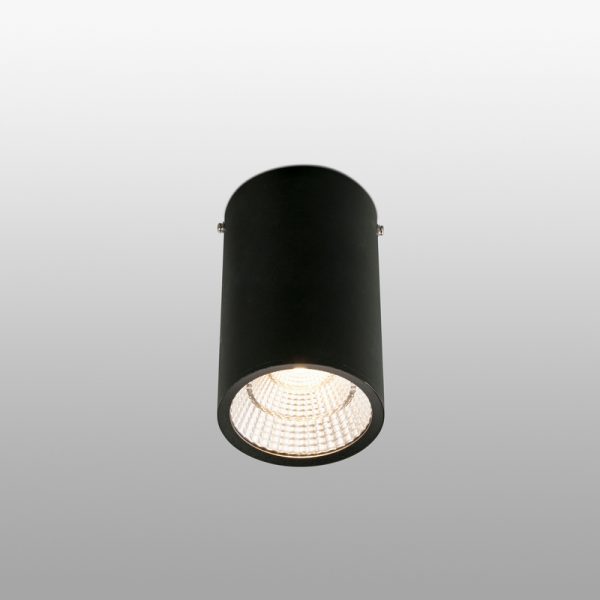 Paviršiniai lubų šviestuvai, REL-G LED Juodas paviršinis šviestuvas LED 25W 2700K 64201