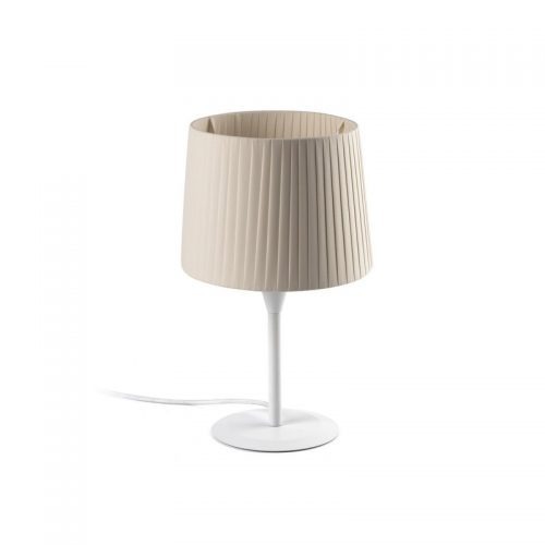 Faro Barcelona, SAMBA White/ribbon beige mini stalinė lempa xE27 64316-35