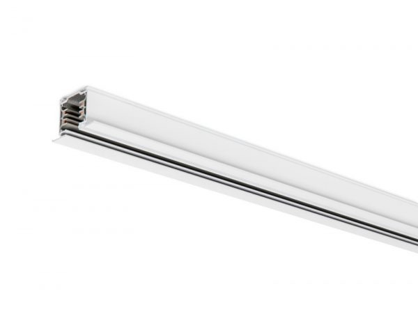 Profiliai bėginėms sistemoms 1F/3F 230V, TRACK white triphasic recessed 1m 01997101