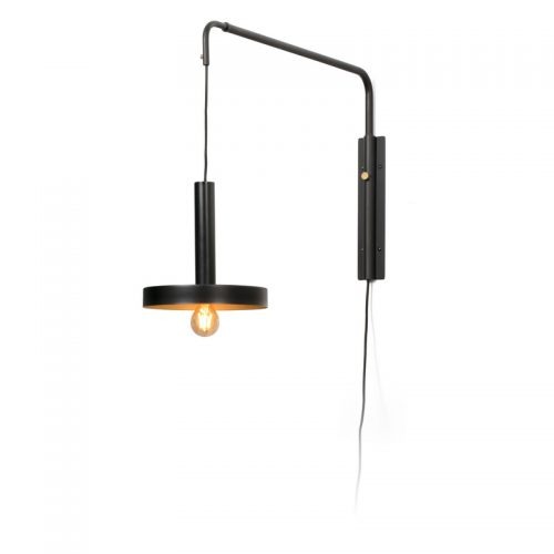 Faro Barcelona, WHIZZ Black and satin gold extensible sieninis šviestuvas E27 20167