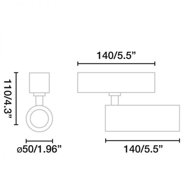 Šviestuvai magnetinėms sistemoms 24/48VDC, NESO HOLE COB LED 2700K 550lm 10W 18 degrees IP20 5010802712 CRI90 24V DC