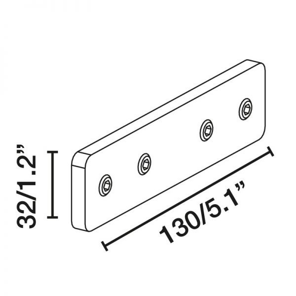 Magnetinių apšvietimo sistemų priedai 24/48VDC, NESO Accessory mechanical connector