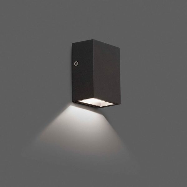 Sieniniai lauko šviestuvai, CANON-2 LED 4W 3000K Tamsiai pilkos spalvos sieninis lauko šviestuvas  70566N IP44