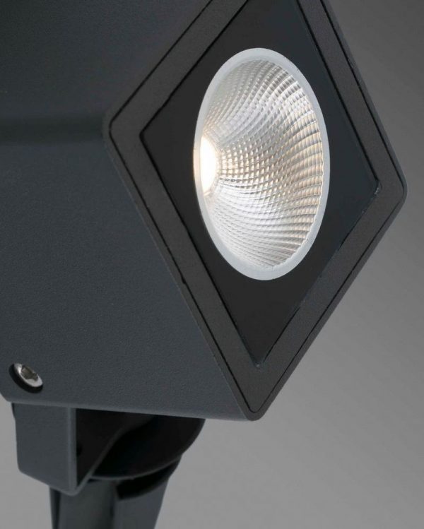 Faro Barcelona, SOBEK LED 7W 3000K Juodas įsmeigiamas šviestuvas 70151 IP65