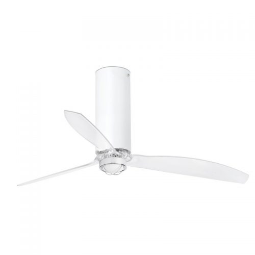 Šviestuvas su ventiliatoriumi, TUBE FAN LED 17W 3000K Blizgus baltas/skaidrus lubinis ventiliatorius su DC SMART varikliu Ø1280MM 3 AŠMENŲ IP20 32033WP-9