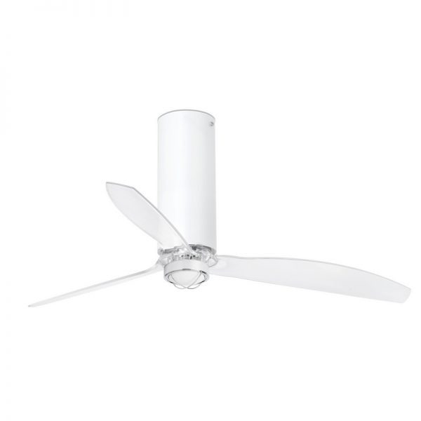 Šviestuvas su ventiliatoriumi, TUBE FAN LED 17W 3000K Blizgus baltas/skaidrus lubinis ventiliatorius su DC SMART varikliu Ø1280MM 3 AŠMENŲ IP20 32033WP-9